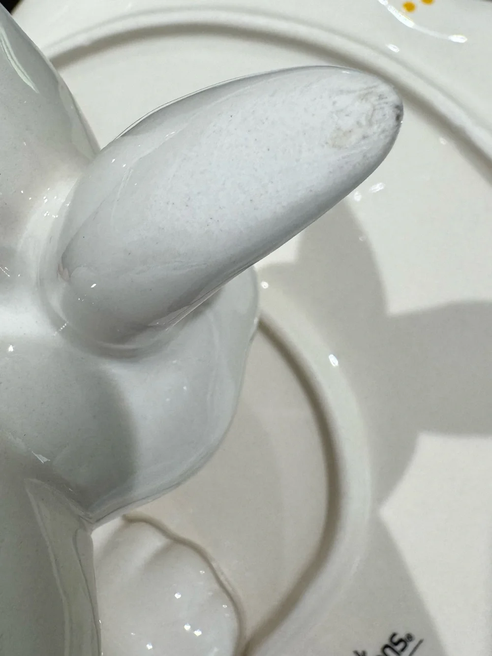 Temp-Tations Special Edition Egg Hunt Ceramic Bunny Cake Stand Plate - 10